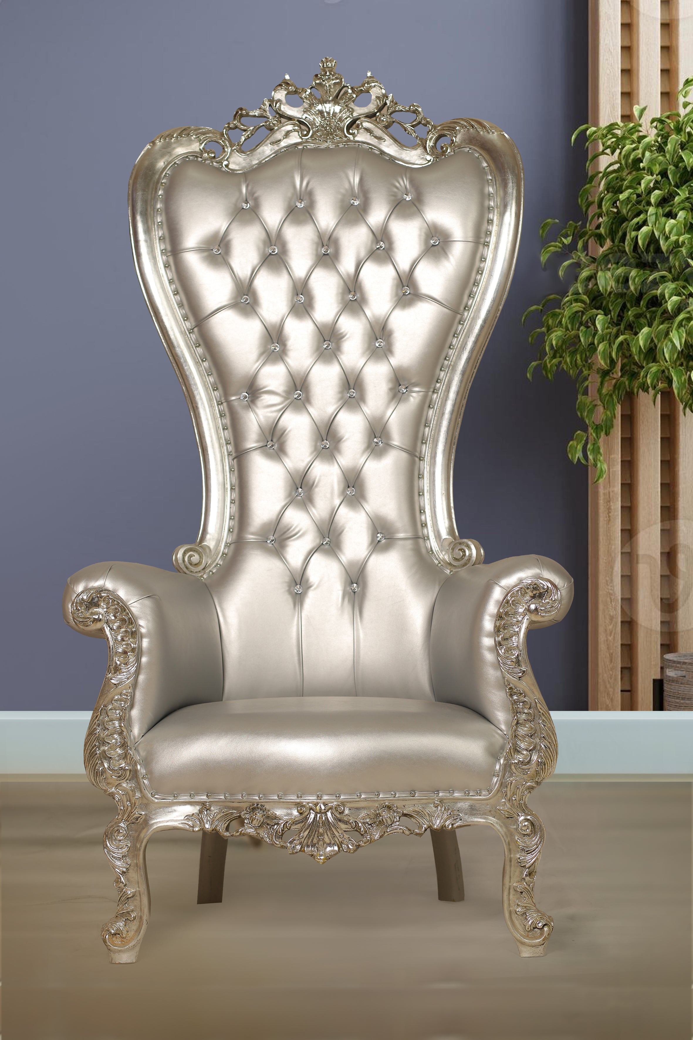 Silver Throne Chair