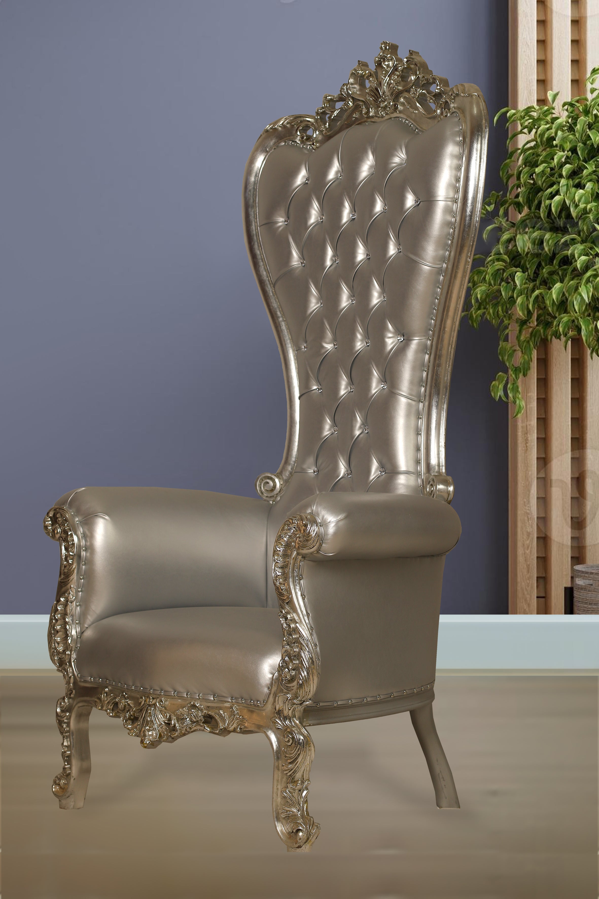 Silver Throne Chair