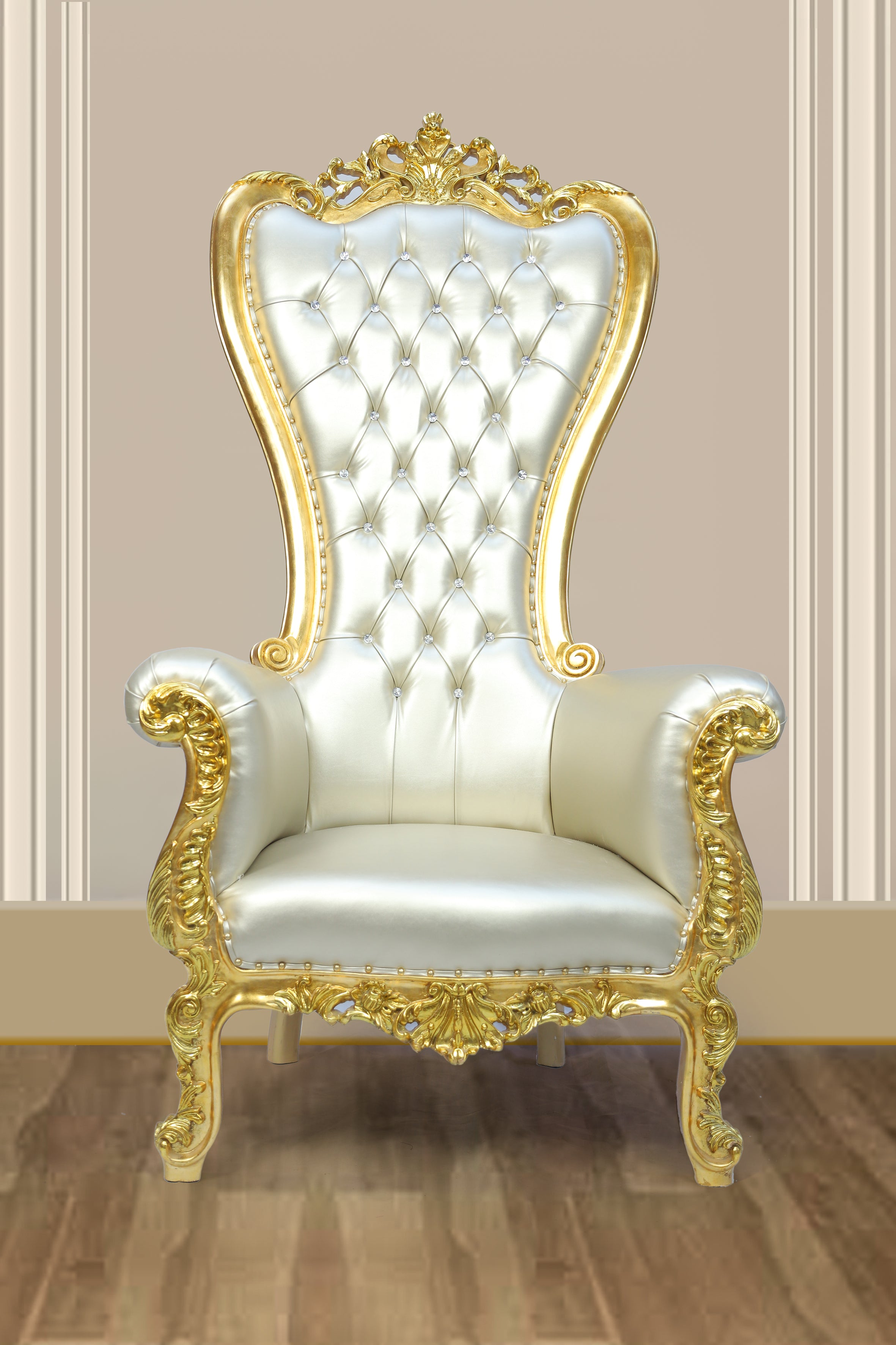 Silver/Gold Throne Chair