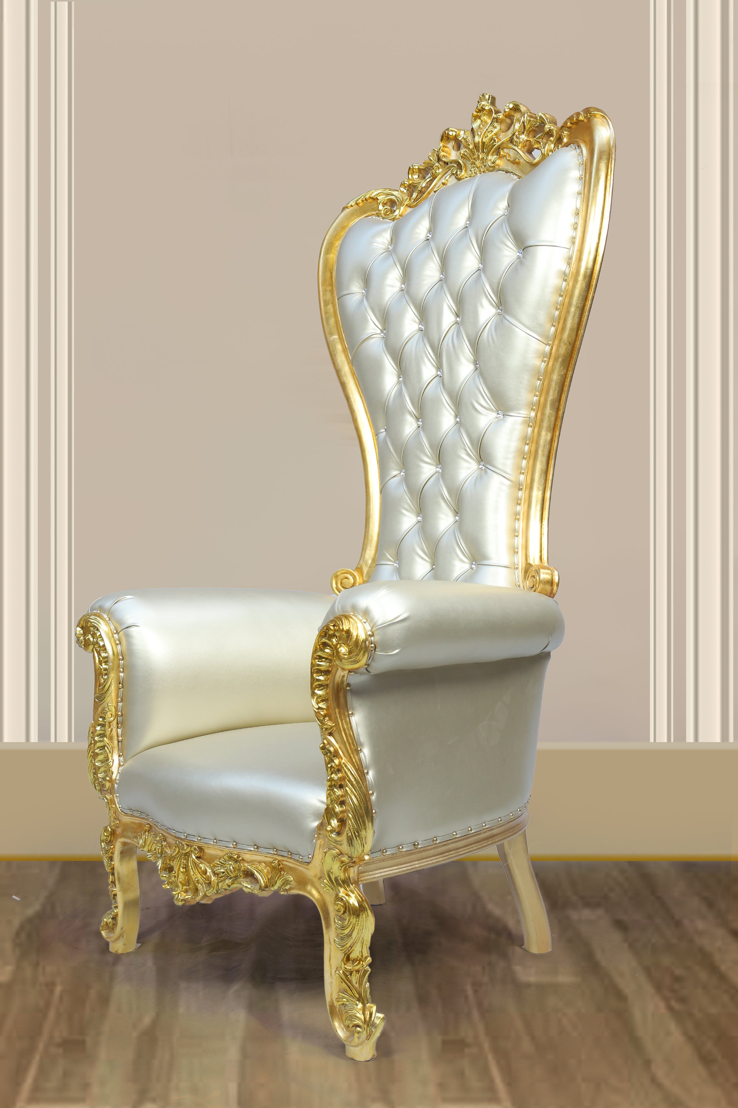 Silver/Gold Throne Chair