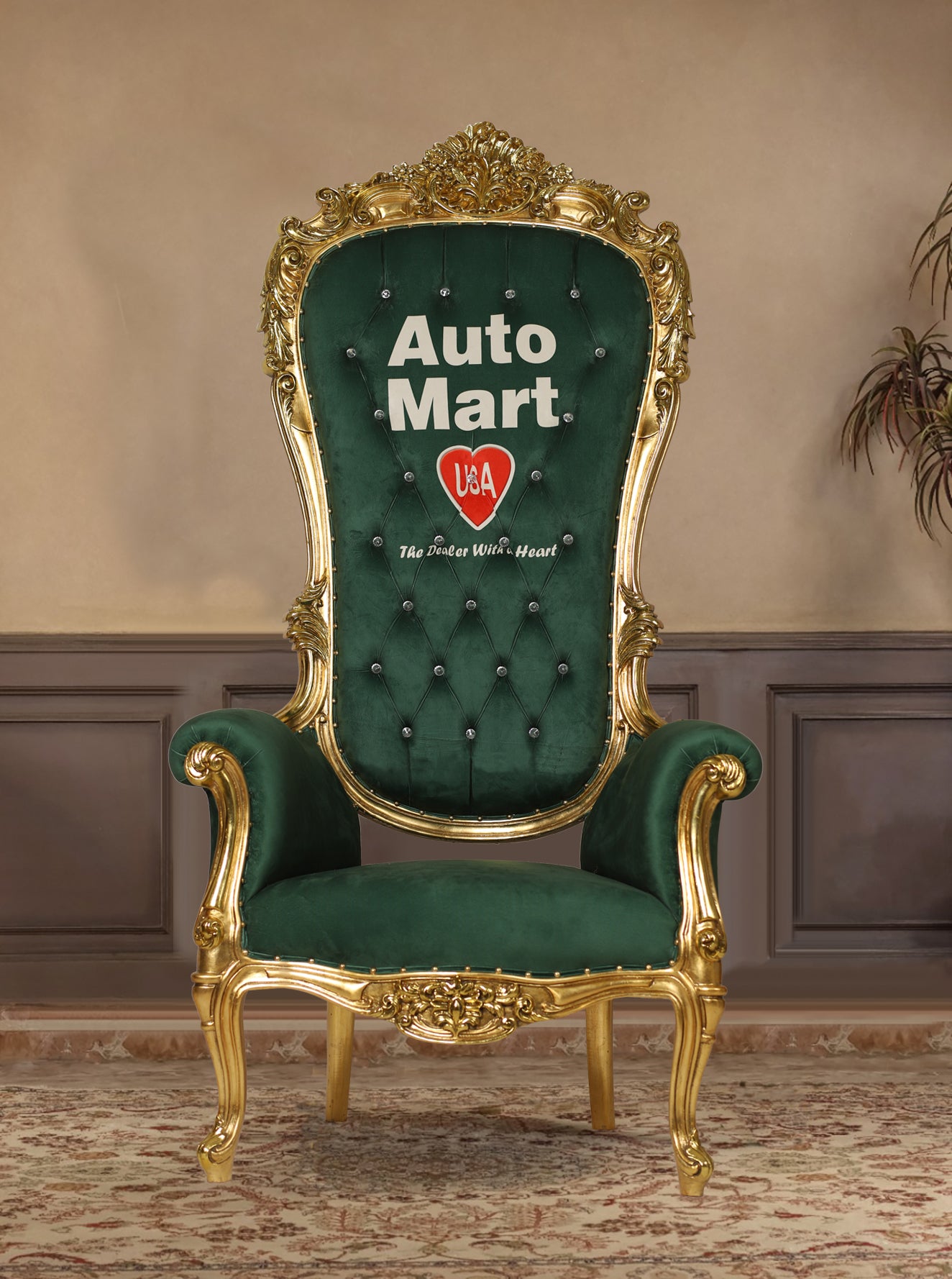 Green Throne Chair