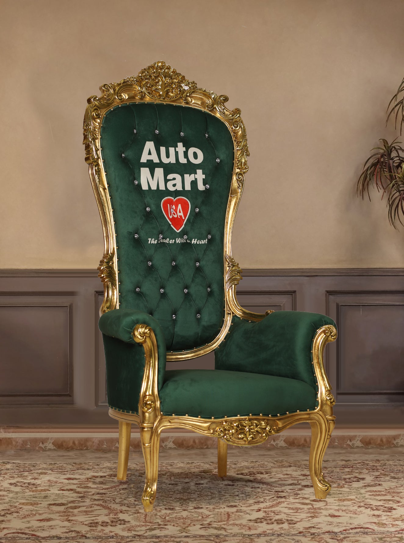 Green Throne Chair