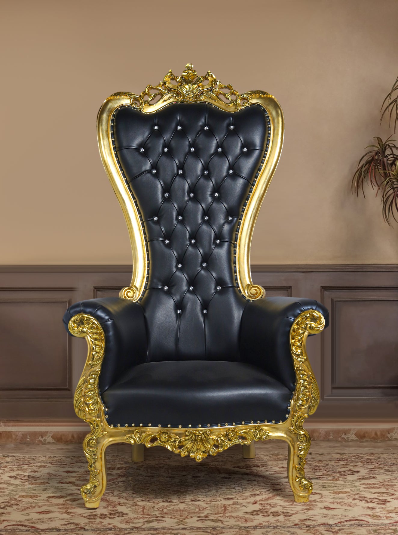 Black Throne Chair