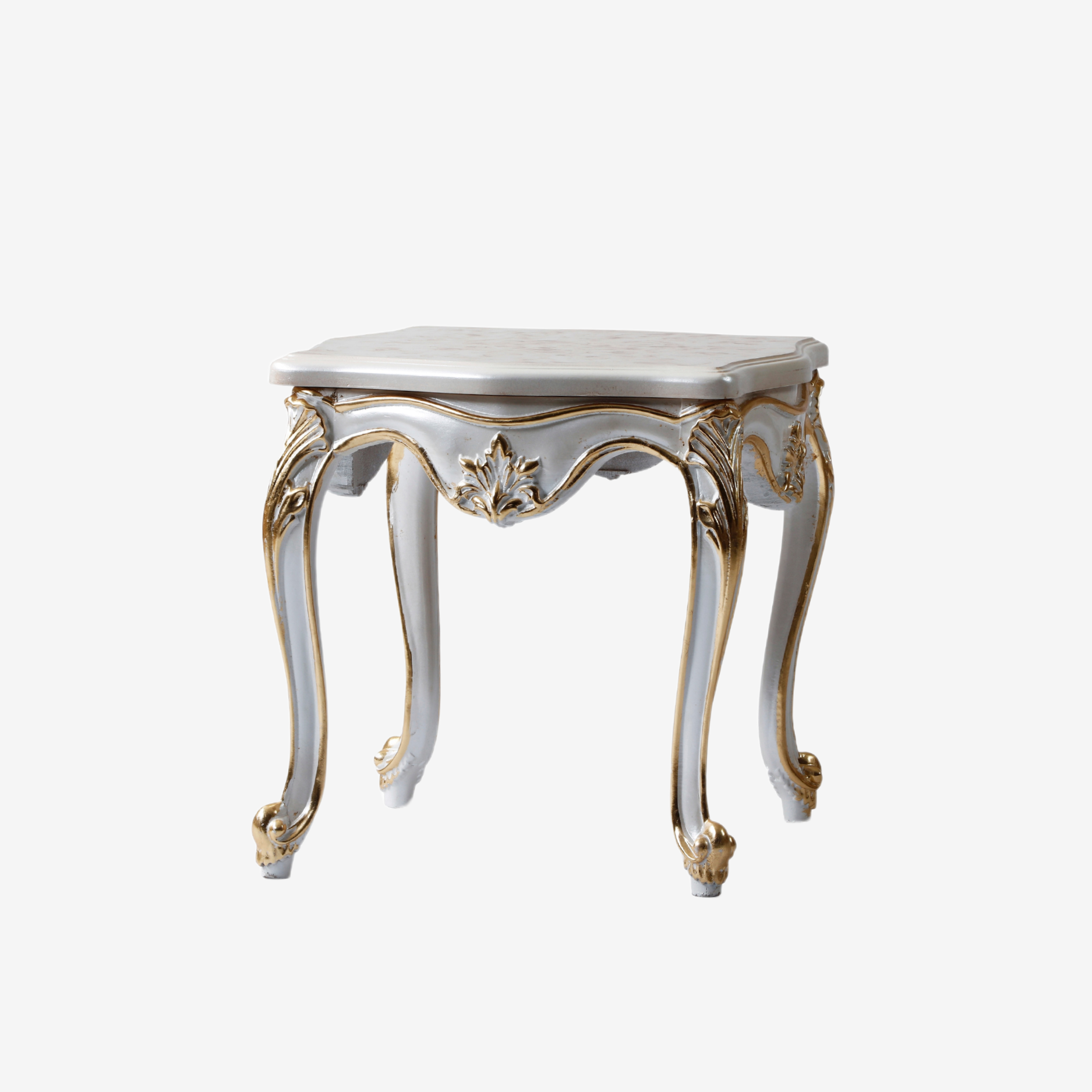 white side table