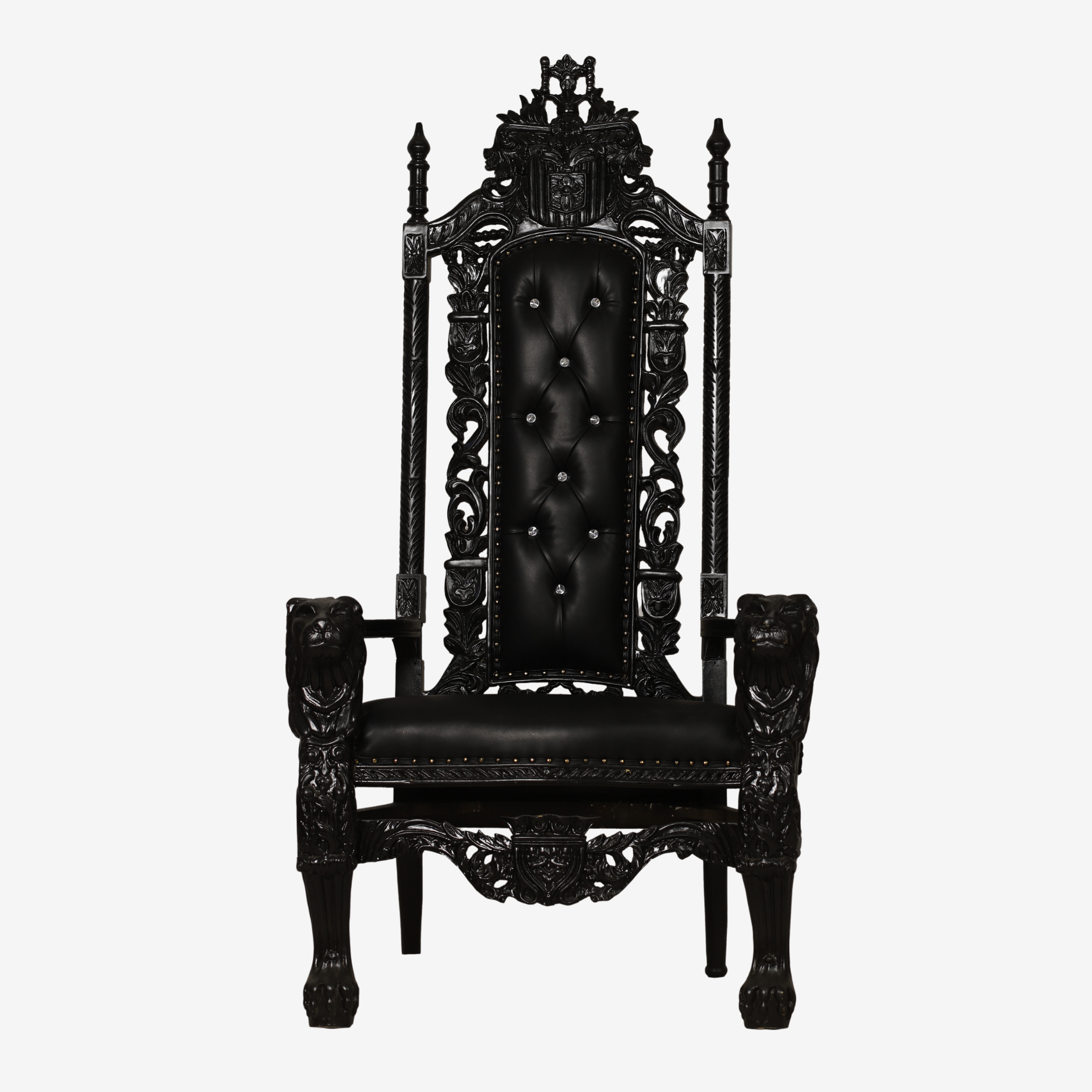 Black Lion Throne Chair